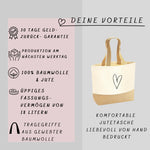 Lade das Bild in den Galerie-Viewer, Juteshopper XL| Minimalistisch Stil | Einkaufstasche nachhaltig - GlamourDesign
