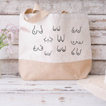 Lade das Bild in den Galerie-Viewer, Juteshopper XL| Minimalistisch | Busen| Einkaufstasche| Geschenk beste Freundin - GlamourDesign

