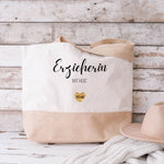 Lade das Bild in den Galerie-Viewer, Juteshopper XL| personalisiert mit Namen| Einkaufstasche| Geschenk für die Erzieherin - GlamourDesign
