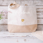 Lade das Bild in den Galerie-Viewer, Juteshopper XL| personalisiert mit Namen| Einkaufstasche| Geschenk für die Erzieherin - GlamourDesign

