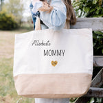 Lade das Bild in den Galerie-Viewer, Juteshopper XL| personalisiert mit Namen| Einkaufstasche| Geschenk für Mama - GlamourDesign
