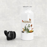 Lade das Bild in den Galerie-Viewer, Trinkflasche personalisierbar mit Namen| Waldtiere - GlamourDesign
