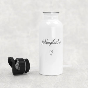 Trinkflasche aus Edelstahl | 600 ml| Lieblingsflasche - GlamourDesign