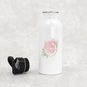 Trinkflasche personalisierbar mit Namen| Aquarell - GlamourDesign