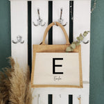 Lade das Bild in den Galerie-Viewer, Jutetasche| in beige personalisiert mit Namen| Einkaufstasche| Geschenk| - GlamourDesign
