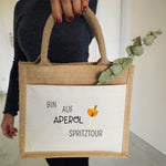 Lade das Bild in den Galerie-Viewer, Jutetasche| Aperol Spritztour| cooles Design| Einkaufstasche| Geschenk - GlamourDesign
