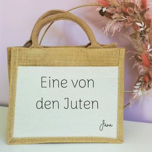 Jutetasche| lustiger Spruch| Einkaufstasche| optimal als Geschenk - GlamourDesign