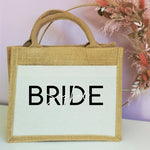 Lade das Bild in den Galerie-Viewer, Jutetasche| Braut| personalisiert mit Namen| Einkaufstasche| Geschenk - GlamourDesign
