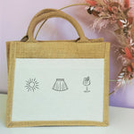 Lade das Bild in den Galerie-Viewer, Jutetasche| Sommer| Urlaub| Einkaufstasche| Geschenk - GlamourDesign

