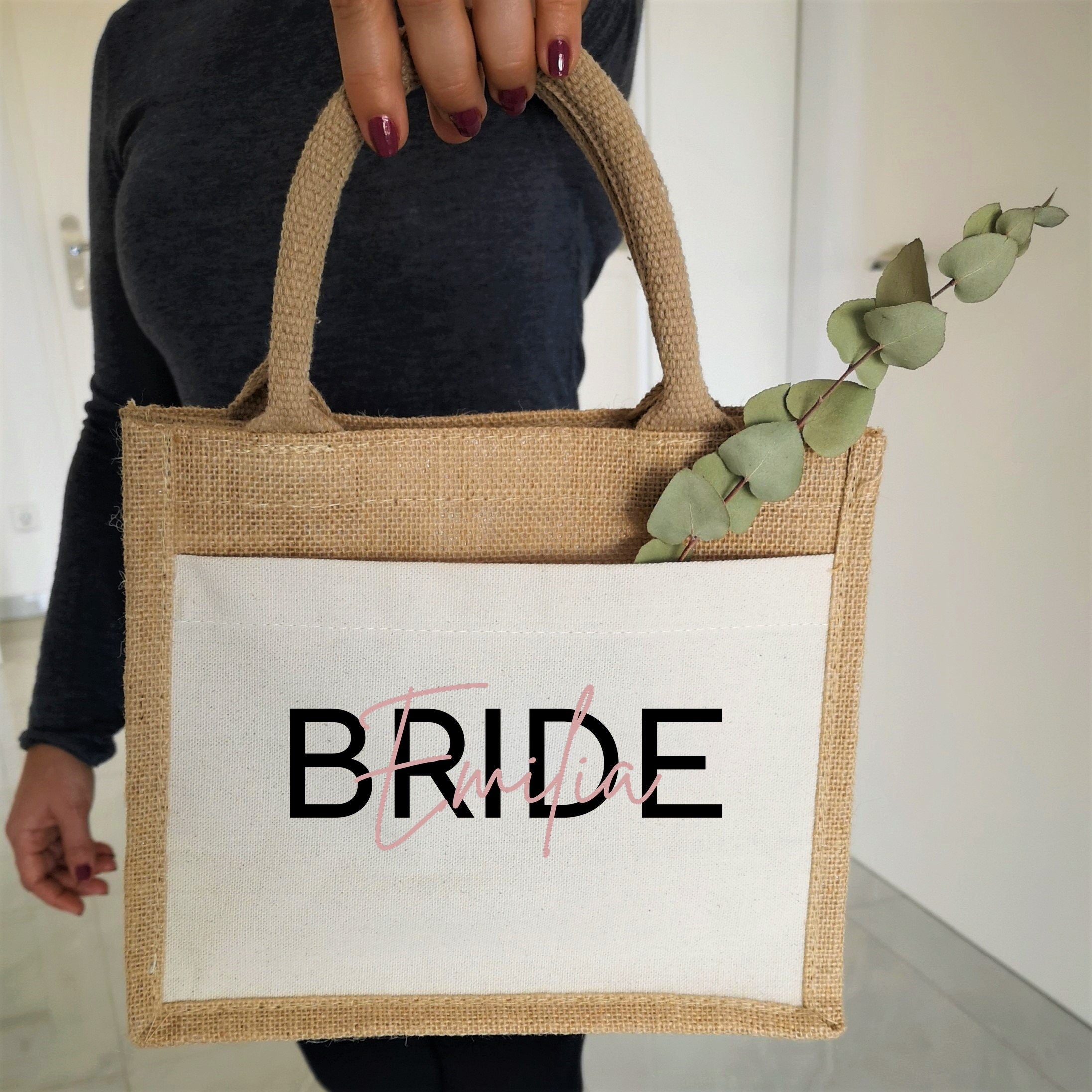Jutetasche| Braut| Geschenk| Jungesellensabschied - GlamourDesign