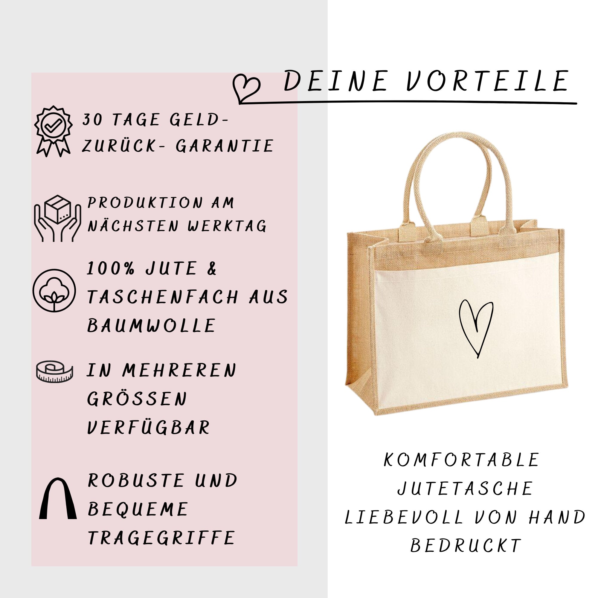 Jutetasche| lustiger Spruch| Einkaufstasche| optimal als Geschenk - GlamourDesign