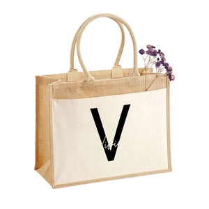 Jutetasche| Einkaufstasche| Geschenk| Motiv mit Namen - GlamourDesign