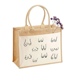 Jutetasche| Brustbeutel| Vielfalt| same but different| Einkaufstasche| Geschenk - GlamourDesign