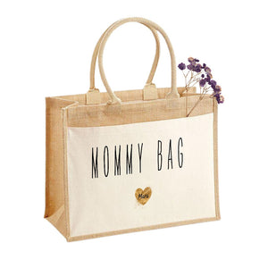 Jutetasche| Mommy Bag| Einkaufstasche| Geschenk - GlamourDesign