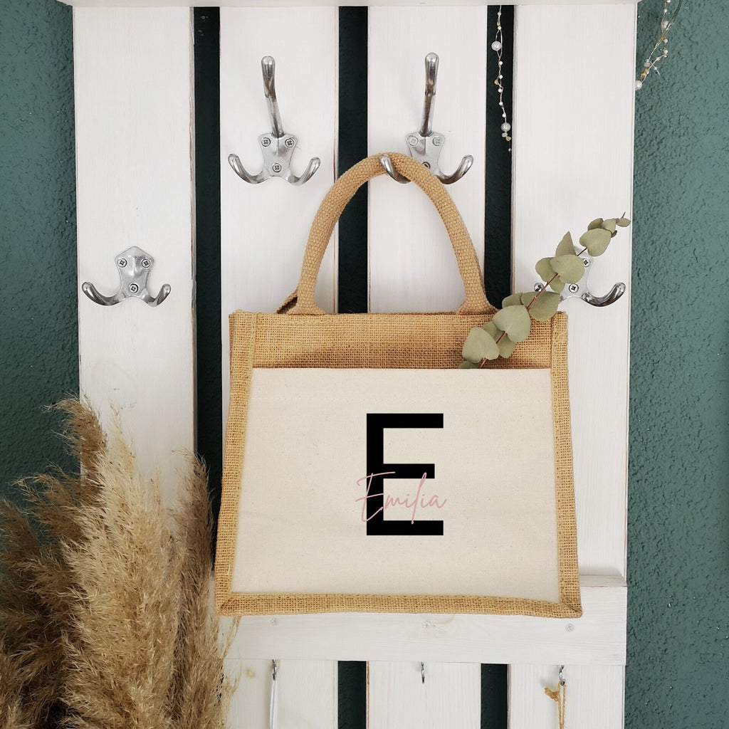 Jutetasche| Canvas bag | personalisiert mit Namen| Einkaufstasche - GlamourDesign