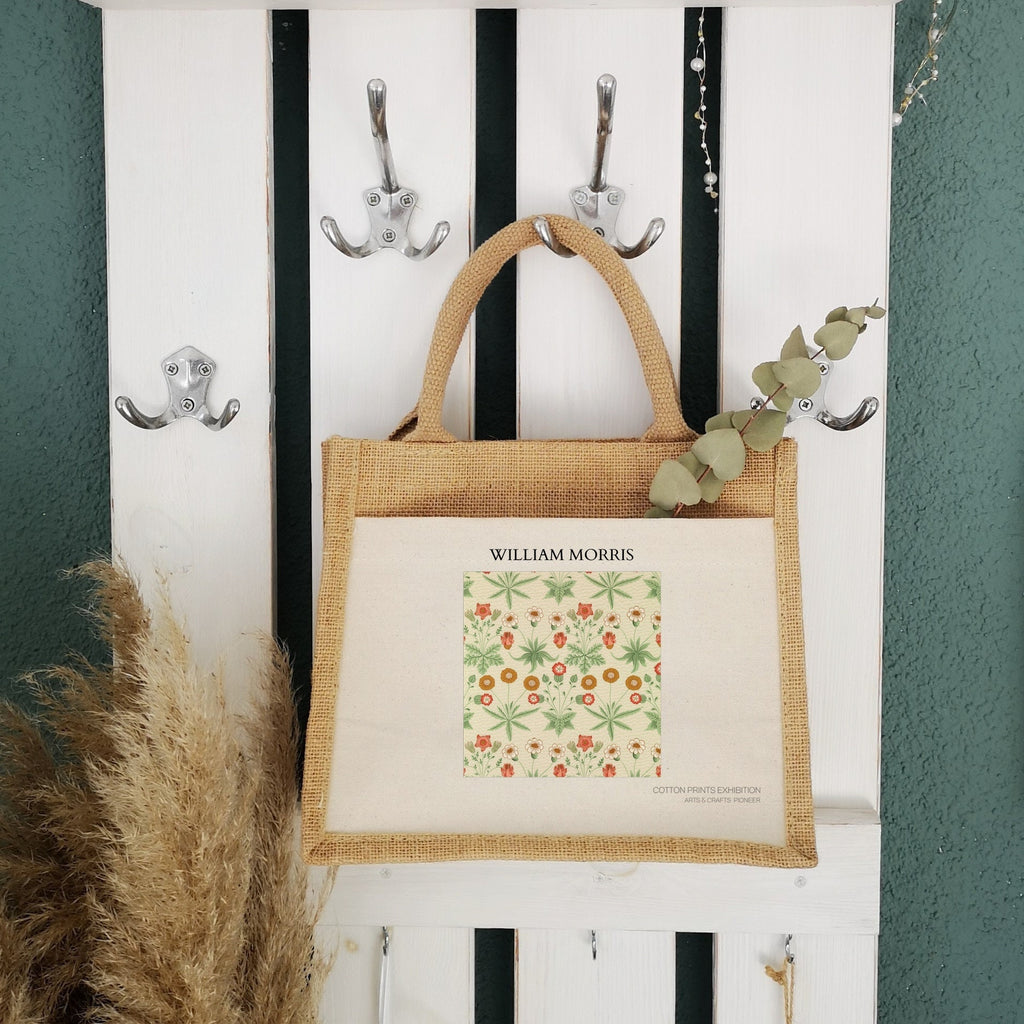 Jutetasche| William Morris| minimalistisch| Einkaufstasche| Geschenk - GlamourDesign