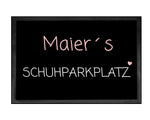 Lade das Bild in den Galerie-Viewer, Fußmatte | Schuhparkplatz| personalisierbar mit Familiennamen - GlamourDesign
