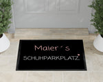 Lade das Bild in den Galerie-Viewer, Fußmatte | Schuhparkplatz| personalisierbar mit Familiennamen - GlamourDesign
